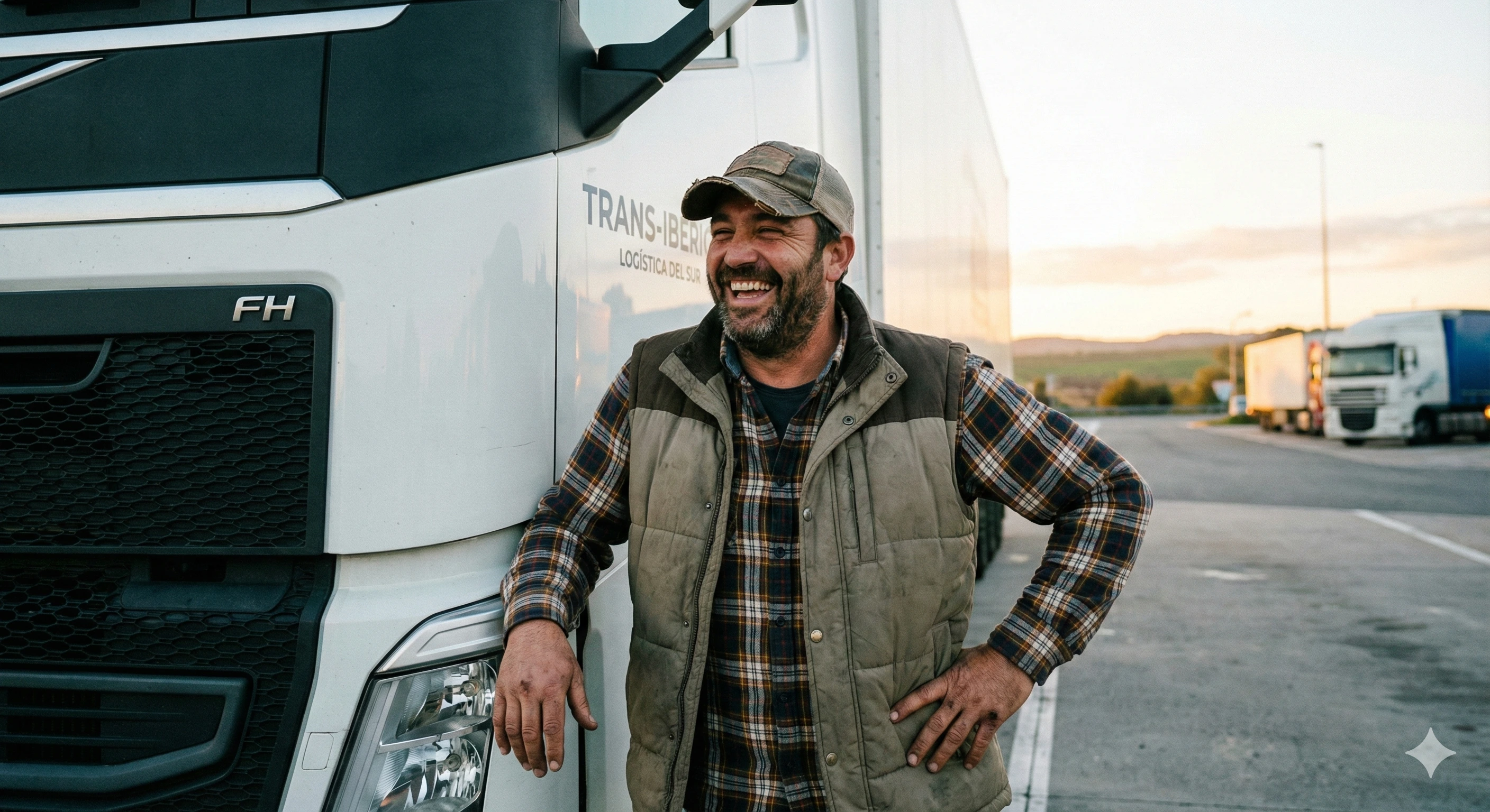 Conductor profesional eligiendo sus condiciones de trabajo