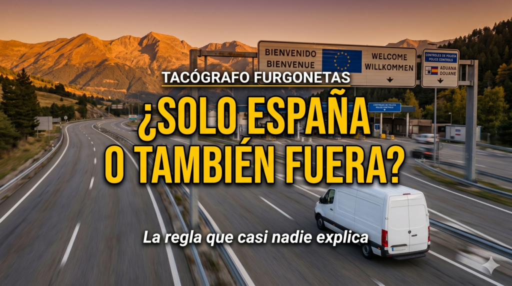 Tacógrafo en furgonetas: diferencias entre transporte nacional e internacional en 2026
