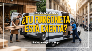 ¿Tu furgoneta está exenta del tacógrafo en 2026? Lista de casos exentos